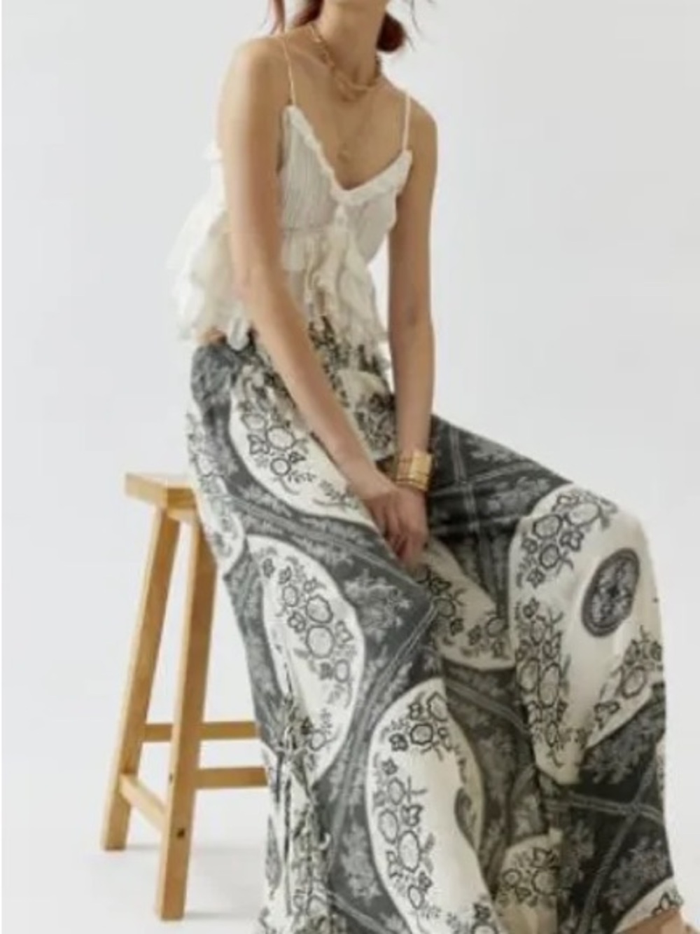 Our from under tie gauze pants